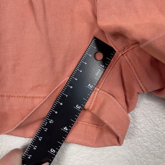 Anthropologie Pilcro Relaxed Pleated Shorts Coral Size 27 Summer Casual - Picture 13 of 15